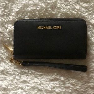 Michael Kors Black Wristlet